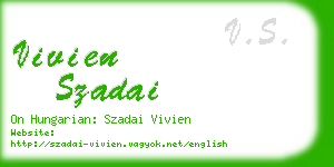 vivien szadai business card
